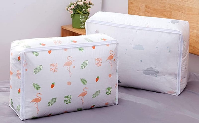 CABLE GALLERY Blanket Storage bag Folding Organizer bag Moisture Proof, Mildew Proof, Dust Proof, Water proof, Washable Storage Bags for Clothes, Jackets, Pillows, Blankets (58x40x22 cm) (2) - Image 3