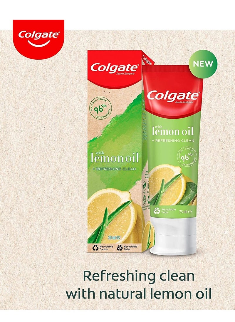 Colgate - Colgate Natural Extracts Ultimate Fresh with Lemon and Aloe Vera Toothpaste 75ml Pack of 2 - Image 1