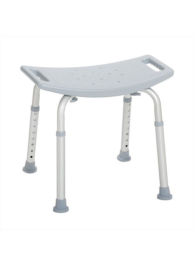 Drive Medical - RTL12203KDR Shower Chair, Adjustable Shower Stool with Suction Feet, Shower Seat for Inside Shower or Tub, Bathroom Bench Bath Chair for Elderly and Disabled, 300 LB Weight Cap - Image 1