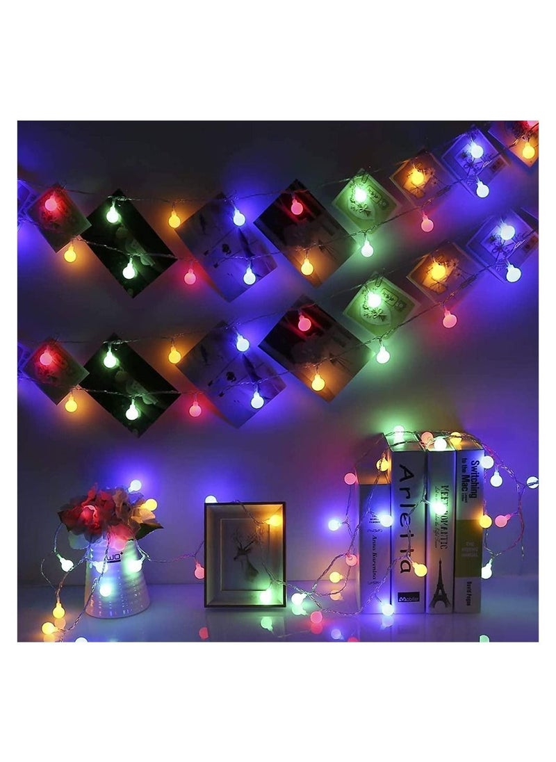 Decorative Lantern, SYOSI Outdoor String Lights 6M, Battery Operated Fairy Lights, Colorful Lamp