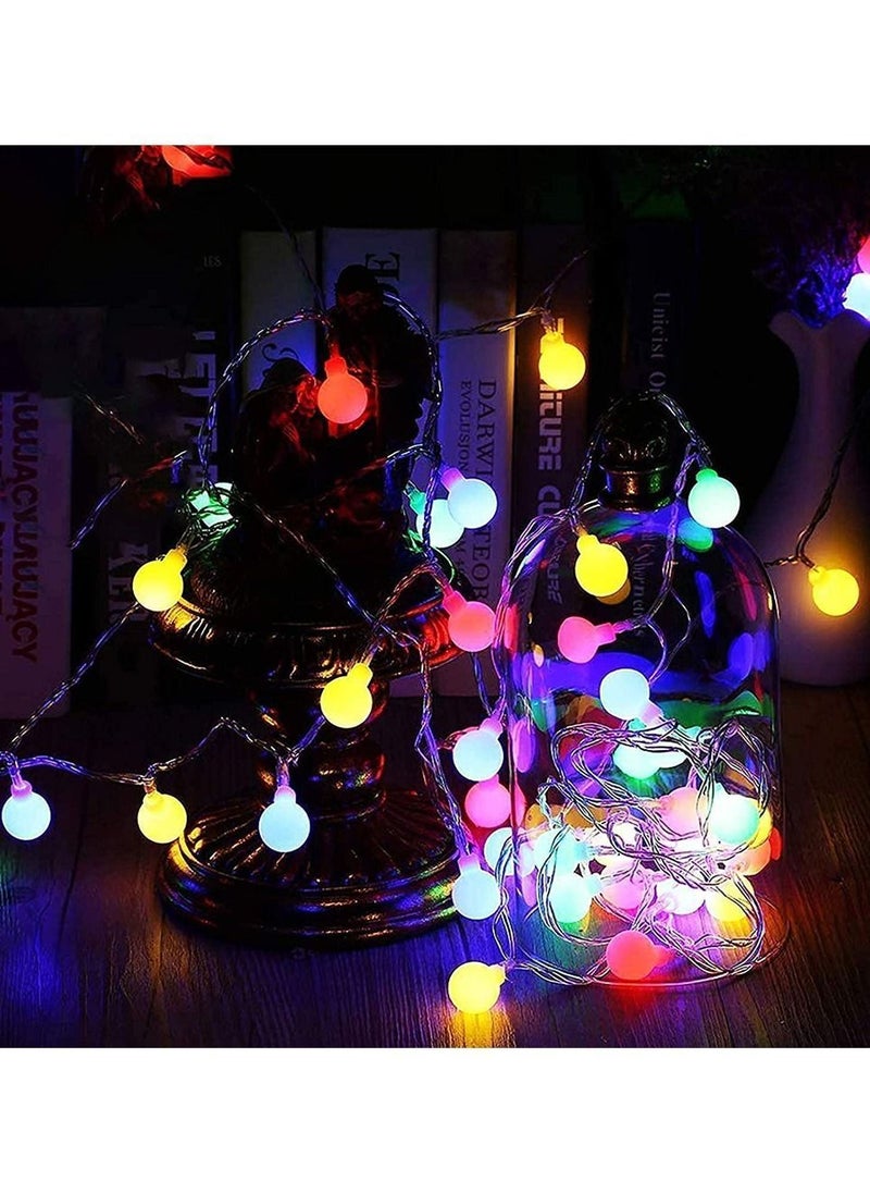 Decorative Lantern, SYOSI Outdoor String Lights 6M, Battery Operated Fairy Lights, Colorful Lamp