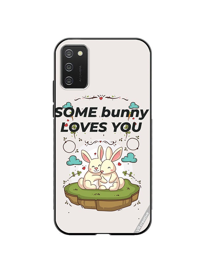 VR CREATIVE Protective Case Cover For Samsung Galaxy A03s Love Bunny Design Multicolour - Image 1