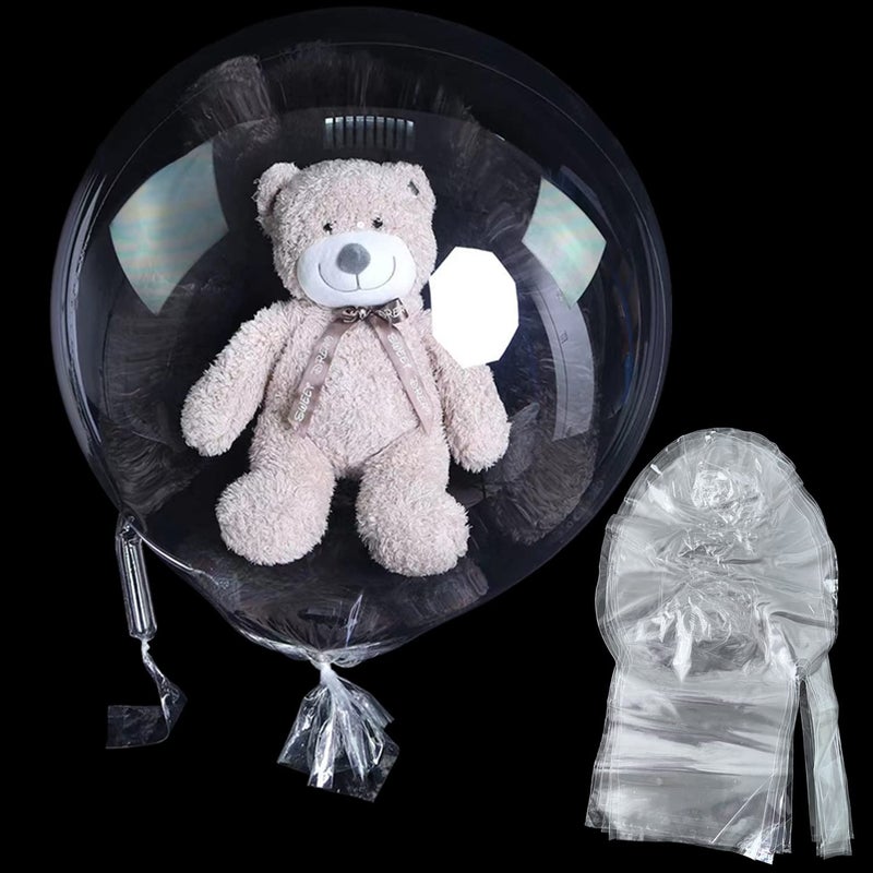 Efay Large Clear Balloons for Stuffing, 10pack Big Extra Wide Mouth Bubble BoBo Balloons, Giant Wrap Gifts for Mother's Day/Bridal Shower/Birthday Decor - Image 1