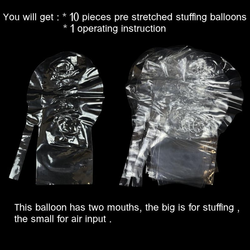Efay Large Clear Balloons for Stuffing, 10pack Big Extra Wide Mouth Bubble BoBo Balloons, Giant Wrap Gifts for Mother's Day/Bridal Shower/Birthday Decor - Image 2
