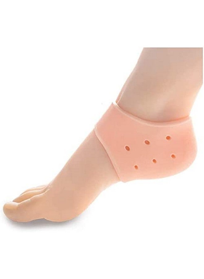 CHEM-AB ENTEREPIRSE Moisturizing Silicone Gel Anti Crack Half Heel Socks for Men and Women - Image 1