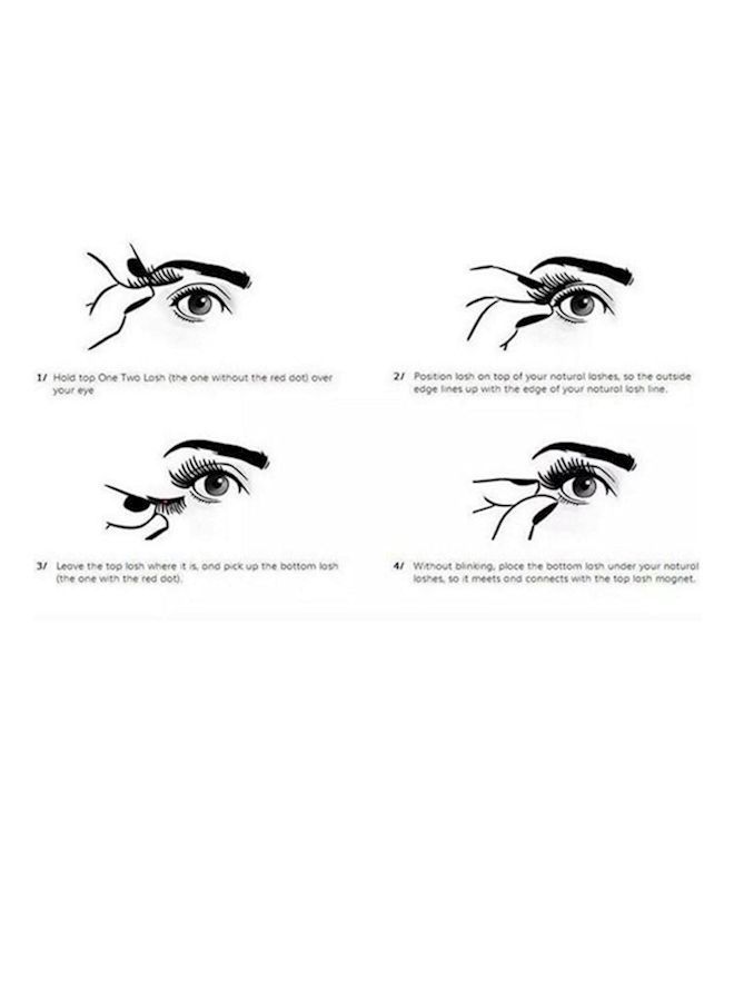 نيبمينينت رموش مستعارة مغناطيسية قابلة لإعادة الاستخدام أسود