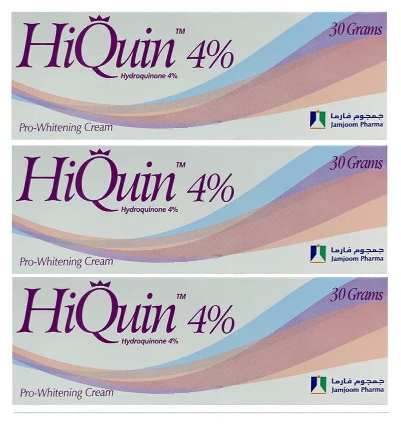 Pack of 3 Hiquin Pro Whitening beauty Cream 4% 30grams