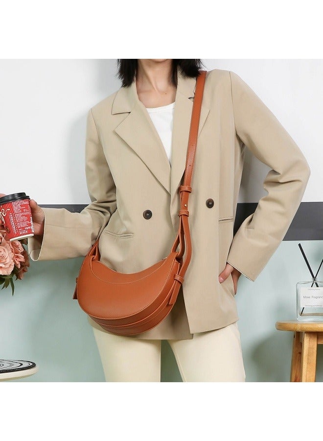 general All-match casual high-end sense of new crescent bag saddle bag fashion western style portable shoulder bag large-capacity messenger bag - Image 4