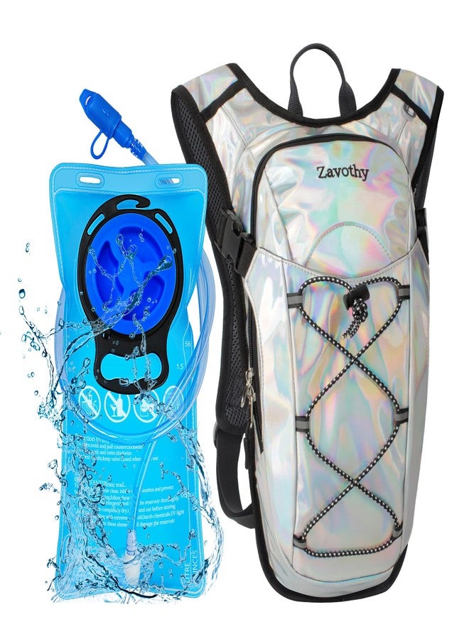 Zavothy Hydration Backpack Lightweight Water Backpack for Cycling Running Hydration Pack Hiking Backpack with 2L Water Bladder White - Image 1