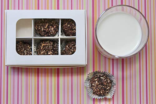 GRETEL BAKING Treat Boxes - 20 ct 5 x 3.5 x 1.57 in Bakery Boxes with Windows and Dividers for Candy, Cookies, Cupcakes, or Bakery Desserts - Chocolate, Treats, and Baked Goods Packaging for Gifting - Image 2