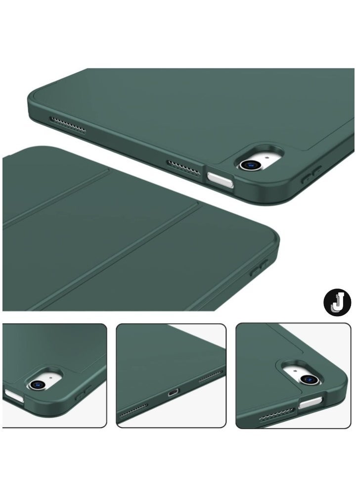 JAJEEK "iPad 10th Generation Case (10.9 Inch, 2022) – Smart Case with Pencil Holder, Soft TPU Back & Auto Wake/Sleep – Midnight Green" - Image 3