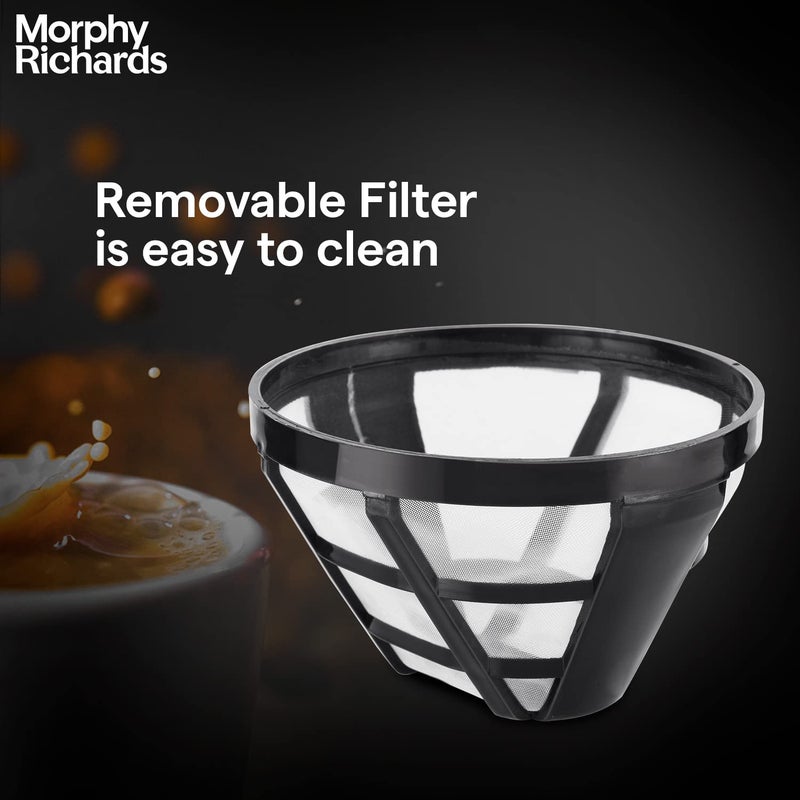 Morphy Richards Europa Drip Espresso Coffee Machine For Home600W Drip Coffee Maker6Cups CapacityAntiDrip FunctionDry Heat ProtectionWarming Plate2Yr Warranty By BrandBlack - Image 5