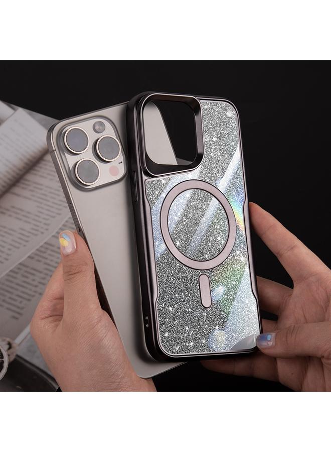 S-TOP Case For iPhone 12 Pro Max Blade MagSafe Magnetic Gradient Glitter PC Phone Case - Image 5