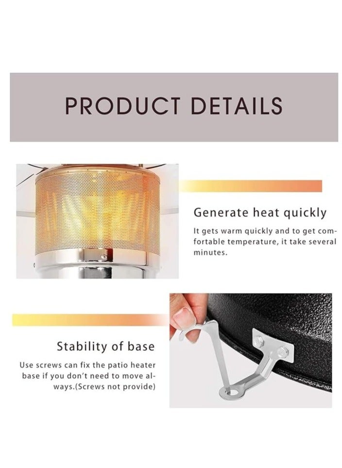 Outdoor Patio Heater - Tall Standing Household Umbrella Liquefied Petroleum Gas Heater - Energy-saving - Image 4