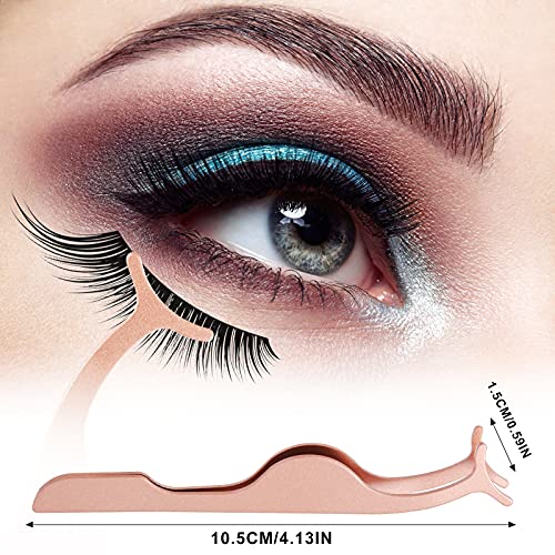 FEITA 26 Pieces False Eyelashes Applicator Tool FEITA Professional Falses Eyelash Extension Stainless Steel Clip Remover Tweezers for Lashes Application and Removal Supplies Rose Gold - Image 5