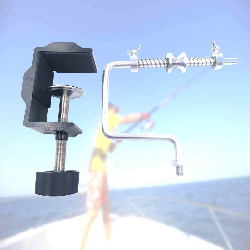 FISSPHORT Fishing Line Spooler Silver Reel Winder Spool Tackle Winder spooling Station Winding System Ultimate Line with U Clamp (C-with U Clamp) - Image 5