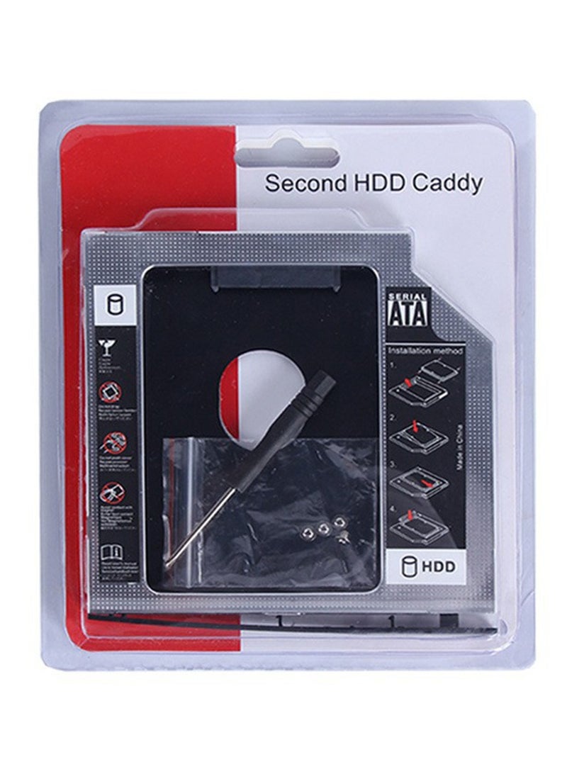 Universal 9.5MM Aluminium Alloy External SSD Hard Drive Enclosure Laptop 2.5 SATA I/II/III Solid State Drive Bracket - Image 1