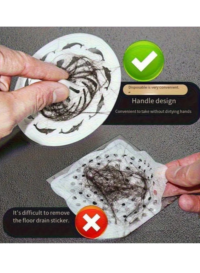 25 قطعة سدادة شعر شبكية لصرف مياه الاستحمام يمكن التخلص منها - Image 2