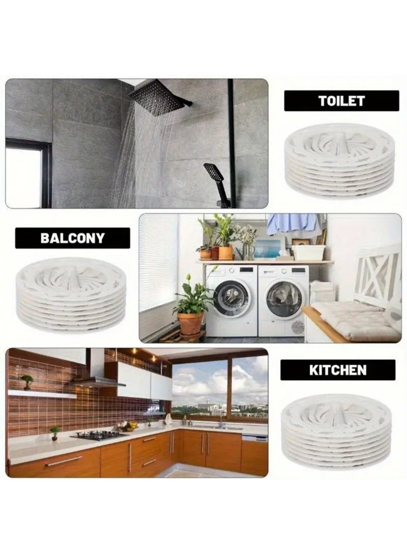 25 قطعة سدادة شعر شبكية لصرف مياه الاستحمام يمكن التخلص منها - Image 5