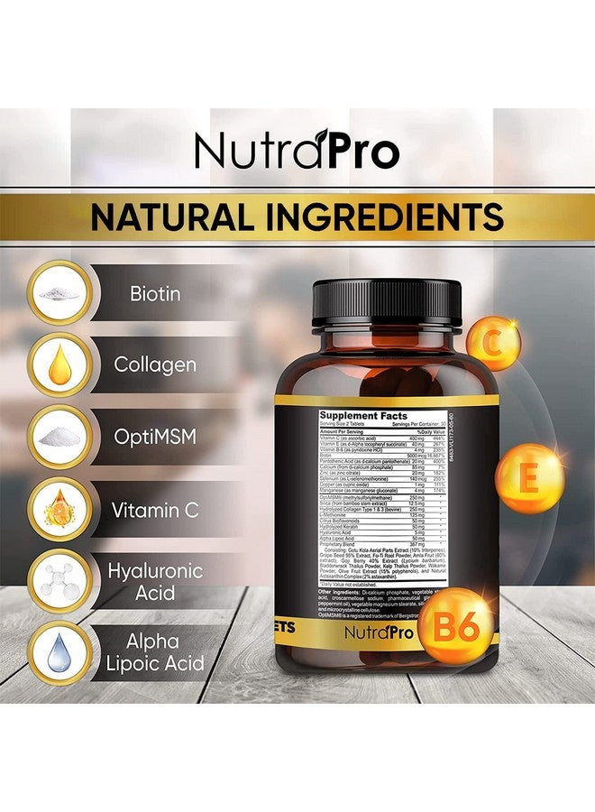 NutraPro Hair Growth Vitamins For Men-Anti Hair Loss Support Vitamins Pills & Dht Blocker For Men.Regrow Hair & Beard Growth Supplement For Thicker Fuller & Stronger Hair. Support Thinning Hair With Biotin. - Image 5