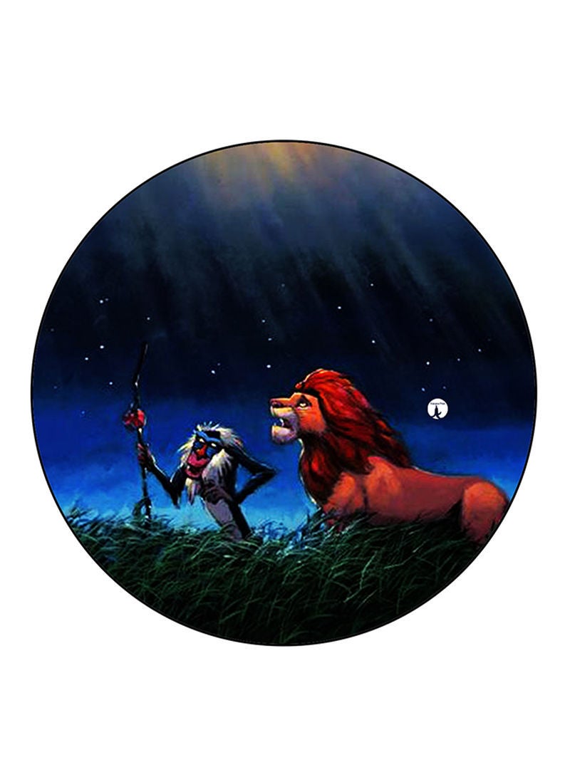 RKN Disney Printed Mouse Pad  Round  Multicolour