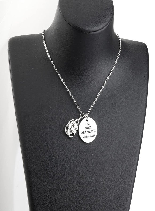 Lywjyb Birdgot Theater Gift Theatre Gift Drama Necklace I'm Not Dramatic I'm Theatrical Necklace (I'm Not Dramatic ne) - Image 5