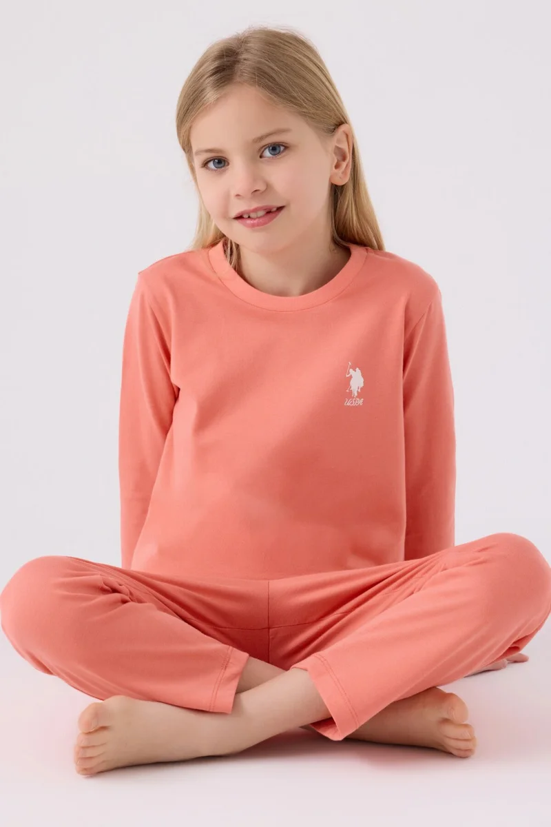 U.S. Polo Assn. Girls Pink Pajama Set