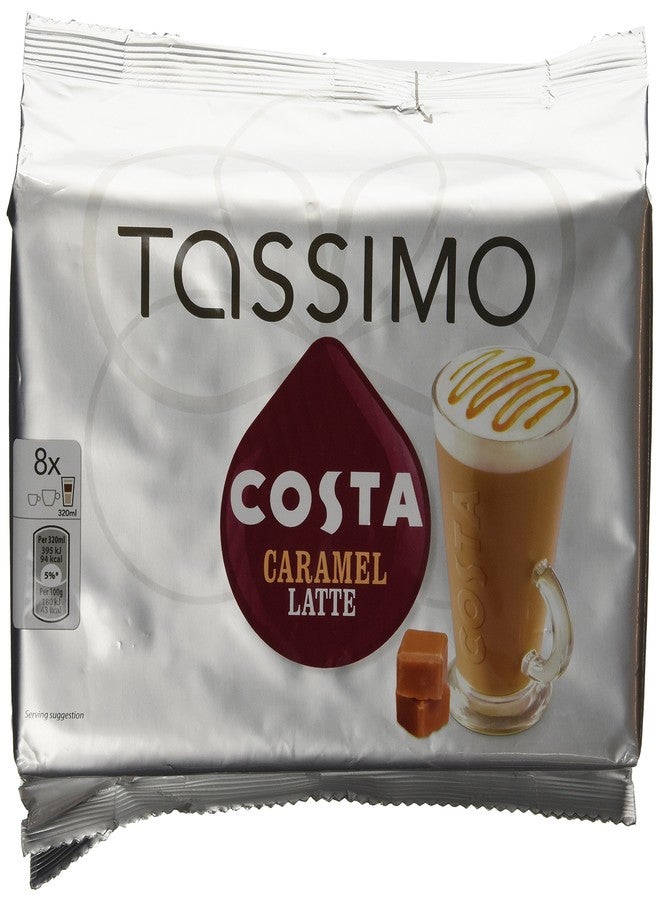 Tassimo Costa Caramel Latte 16 discs, 8 servings - Image 1