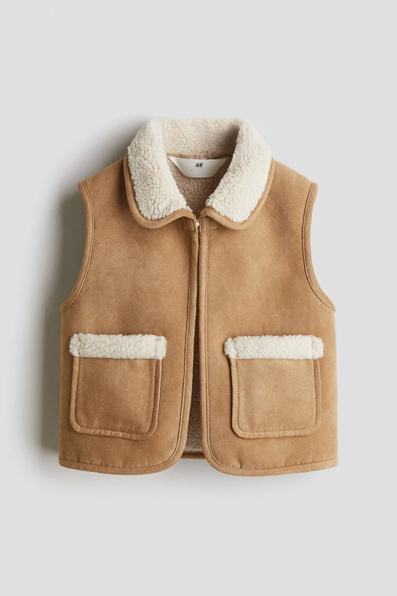 H&M Teddy-lined gilet