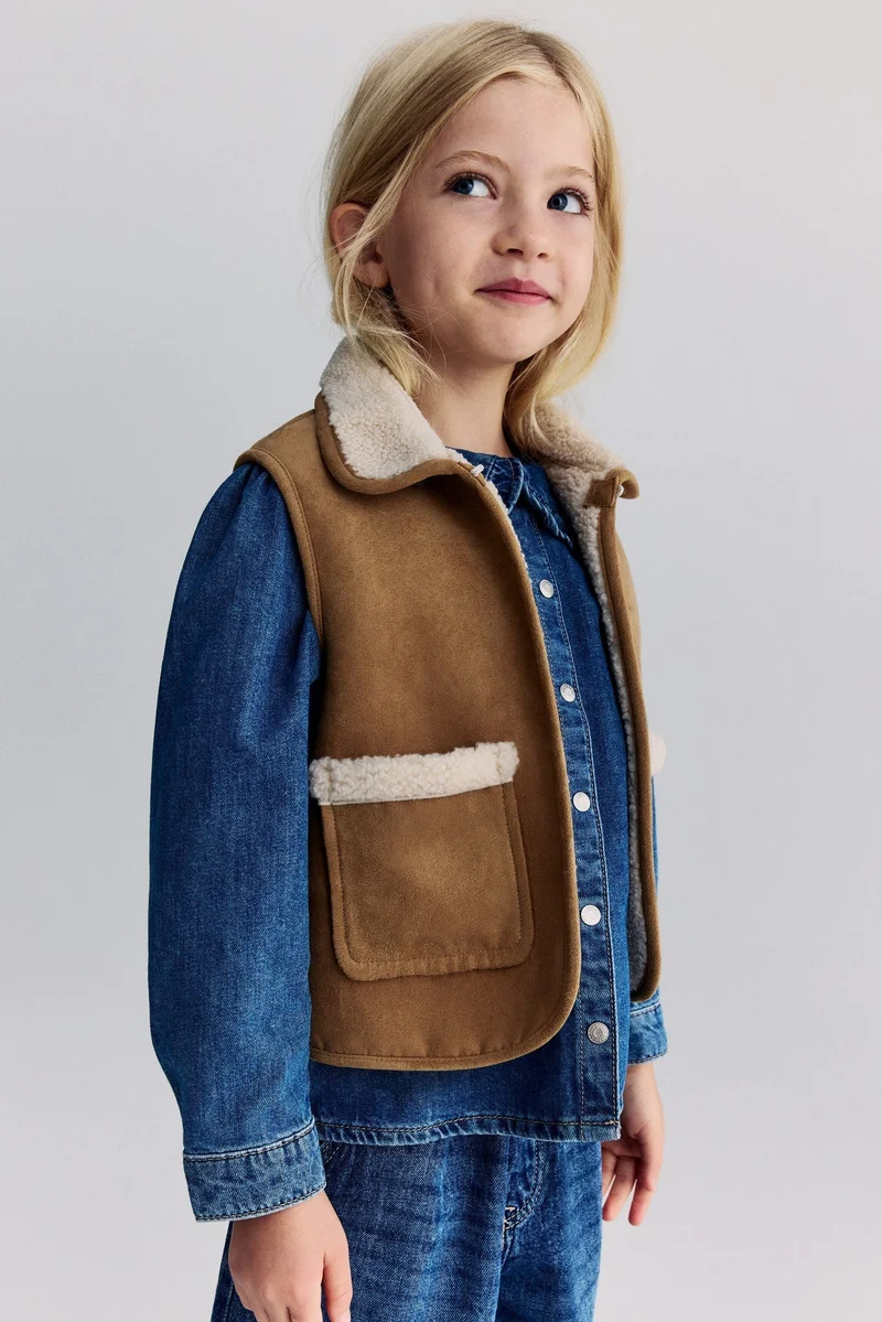 H&M Teddy-lined gilet