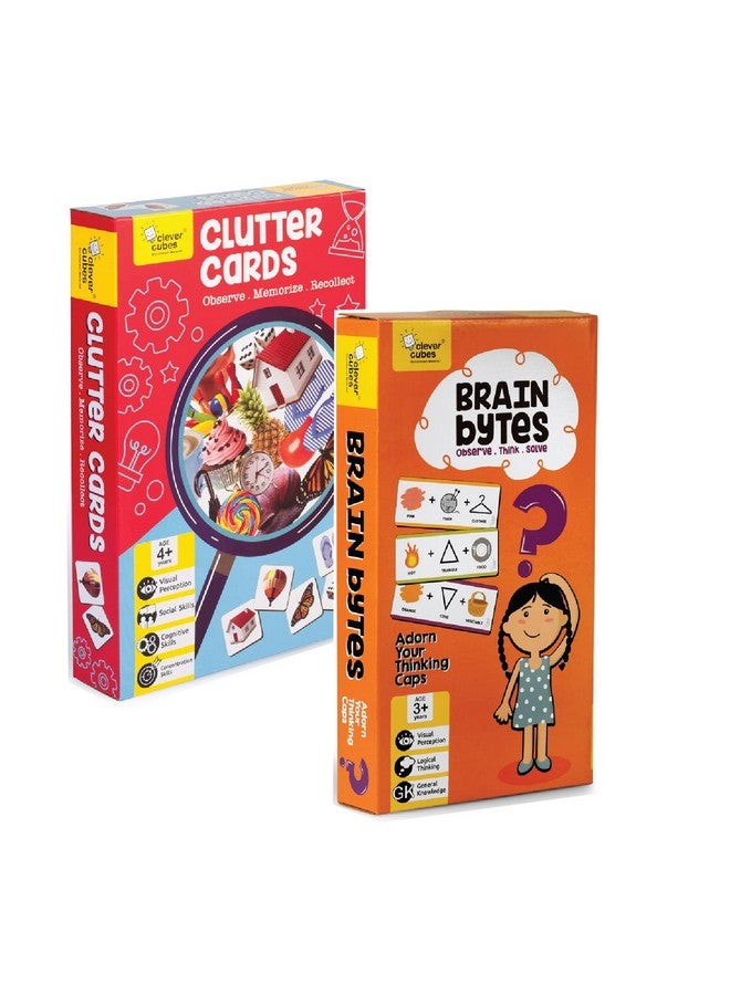 Clever Cubes EDUPACK: Mini Playful Learning: Pack of 2 Games: Games for Kids: Birthday Return Gift: Activity Games - Image 1