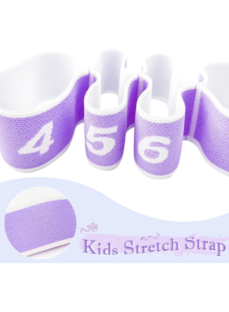 كيوشوب استيك يوجا للتمدد متعدد الحلقات – Yoga Stretch Strap بثماني حلقات لتمارين الإطالة والبيلاتس – حزام تمارين مرونة الجسم واللياقة - Image 5