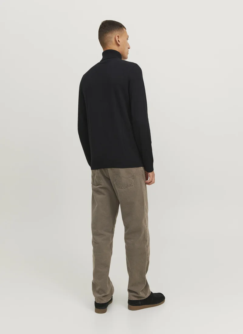 JACK & JONES Knitted Roll Neck Sweater
