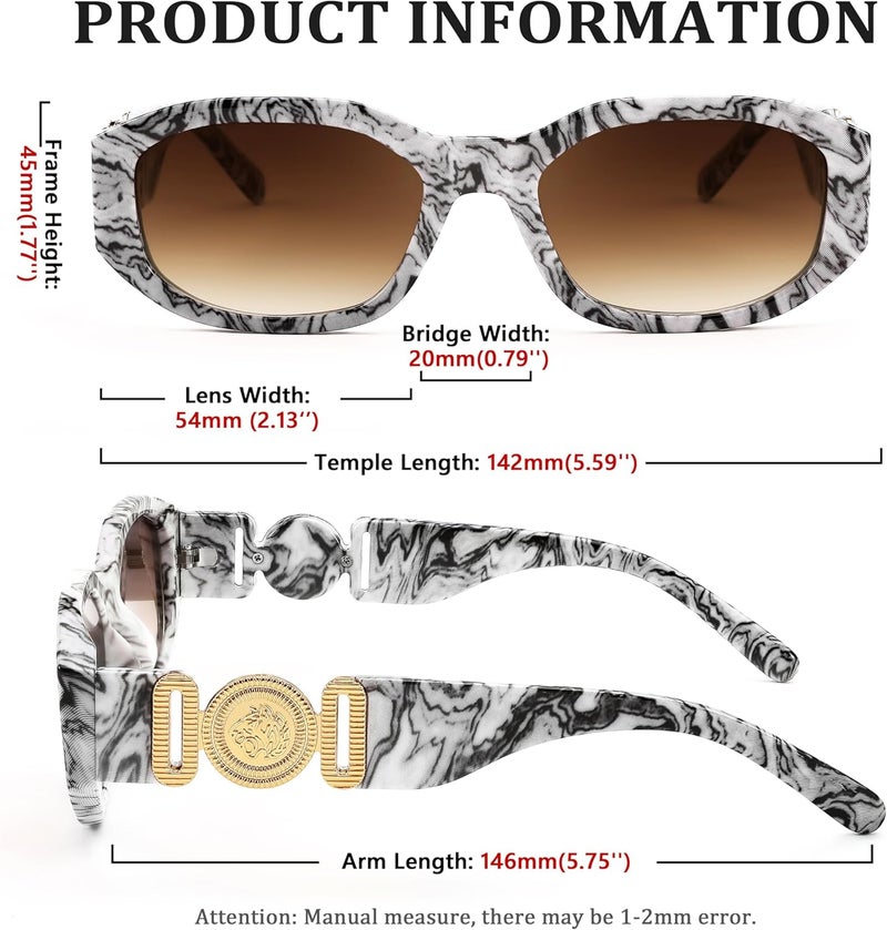 FEISEDY Small Square Sunglasses for Women Men Vintage Trendy Irregular Sunglasses B2322 - Image 5