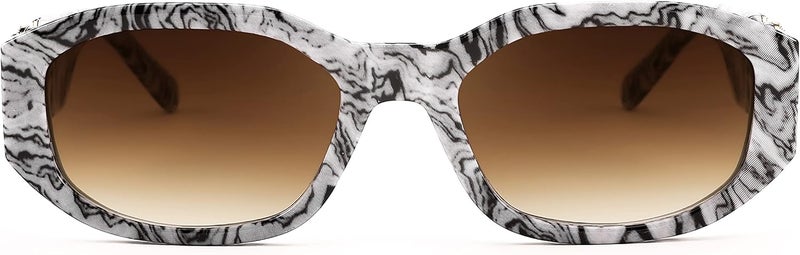 FEISEDY Small Square Sunglasses for Women Men Vintage Trendy Irregular Sunglasses B2322 - Image 4