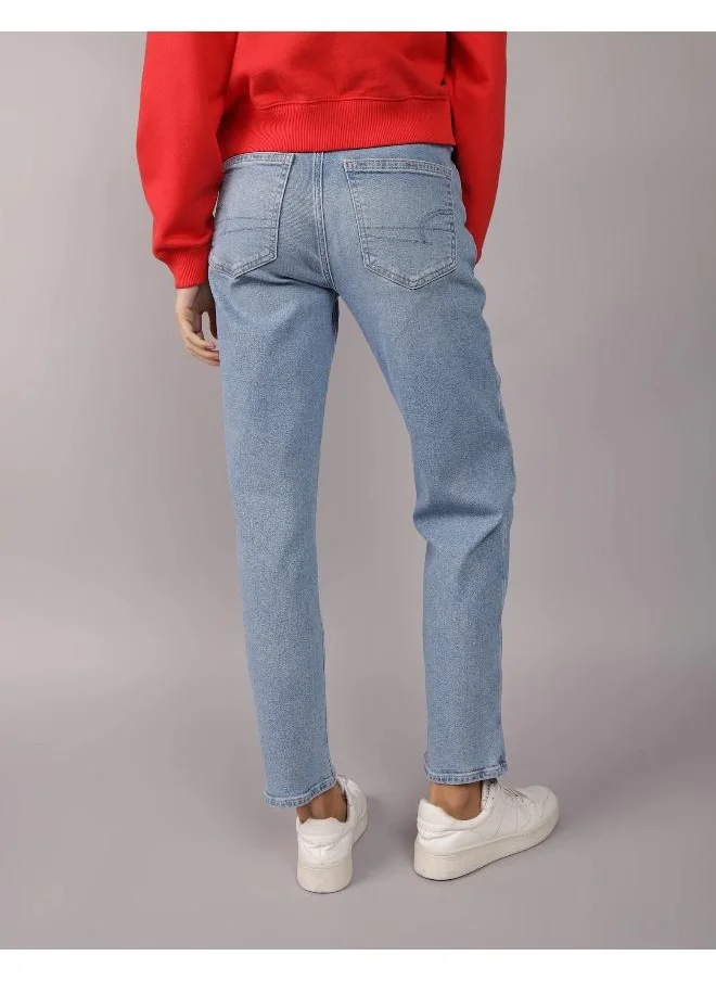 American Eagle AE Stretch Super High-Waisted Ankle Straight Jean