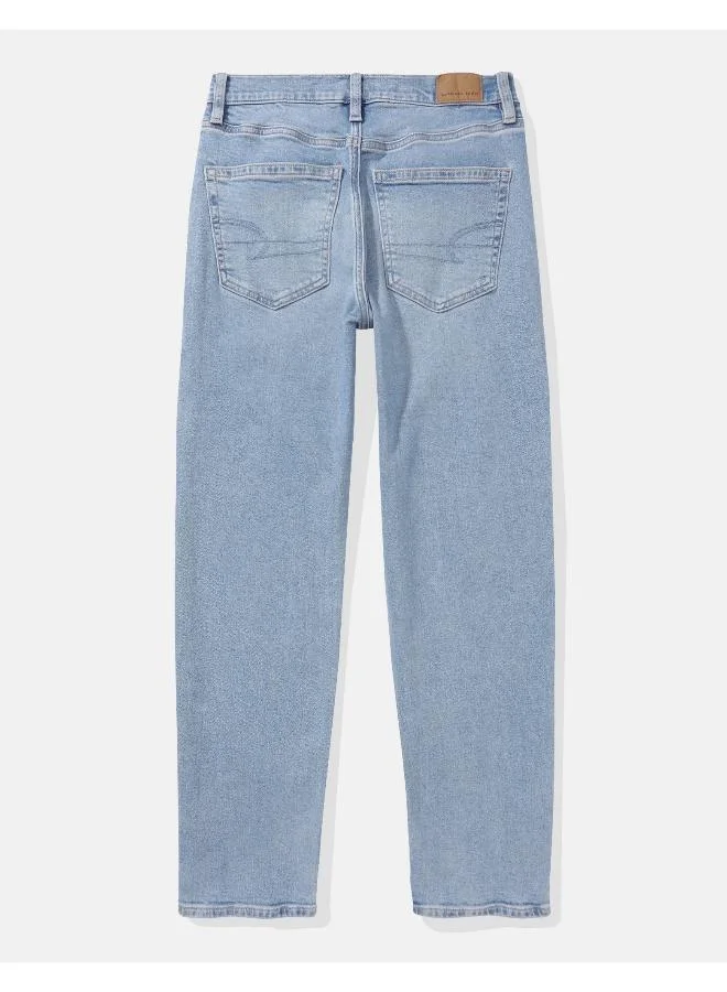 American Eagle AE Stretch Super High-Waisted Ankle Straight Jean