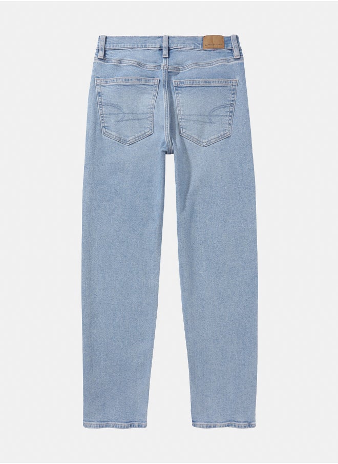American Eagle - AE Stretch Super High-Waisted Ankle Straight Jean - Image 1