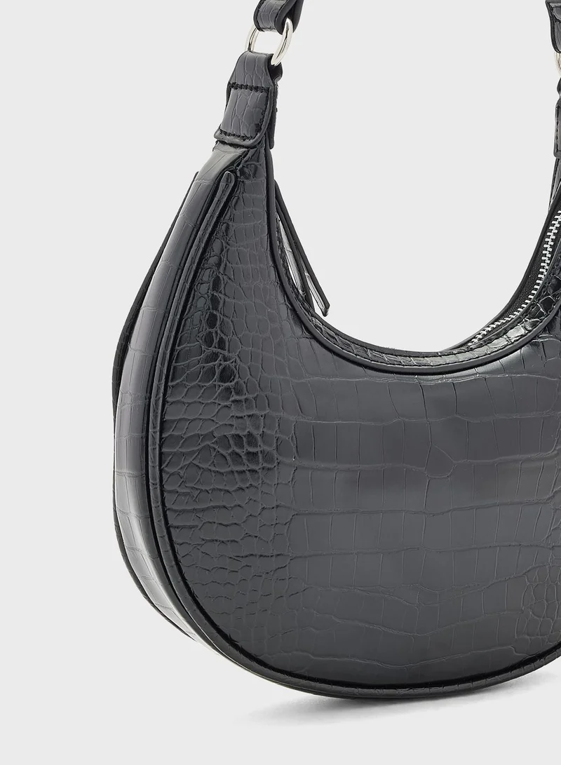 PIECES Pcnanett Croco Crossbody Bag
