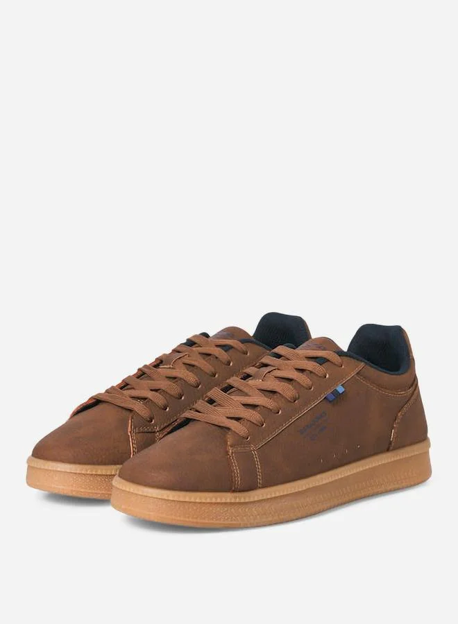 JACK & JONES Jack & Jones Solid Brown Lace Up Casual Sneakers