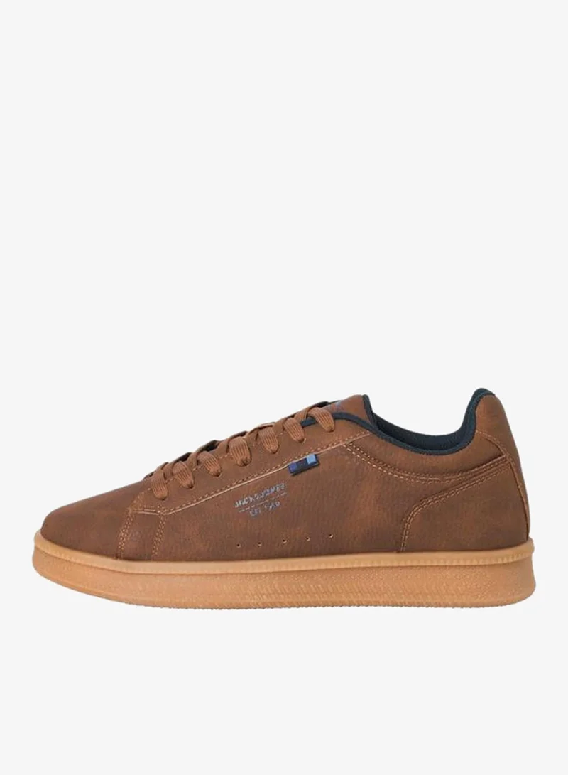 JACK & JONES Jack & Jones Solid Brown Lace Up Casual Sneakers
