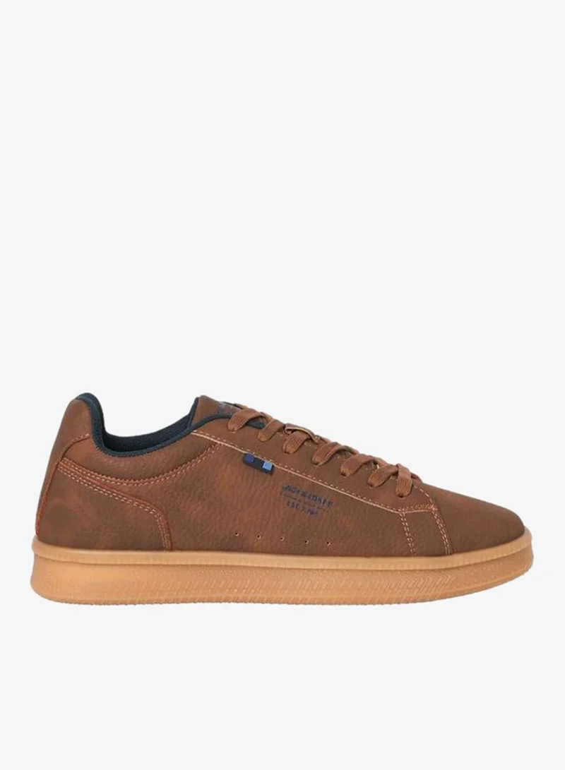 JACK & JONES Jack & Jones Solid Brown Lace Up Casual Sneakers