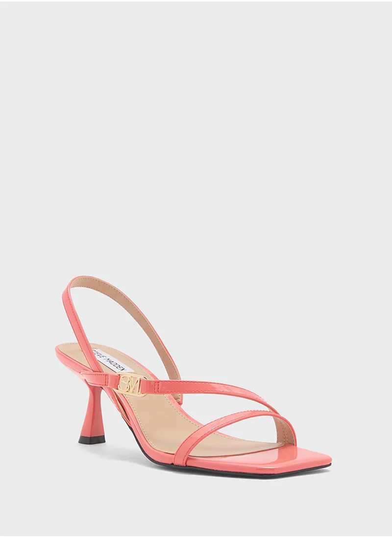 STEVE MADDEN Infuzer Ankle Strap Mid Heel Sandals