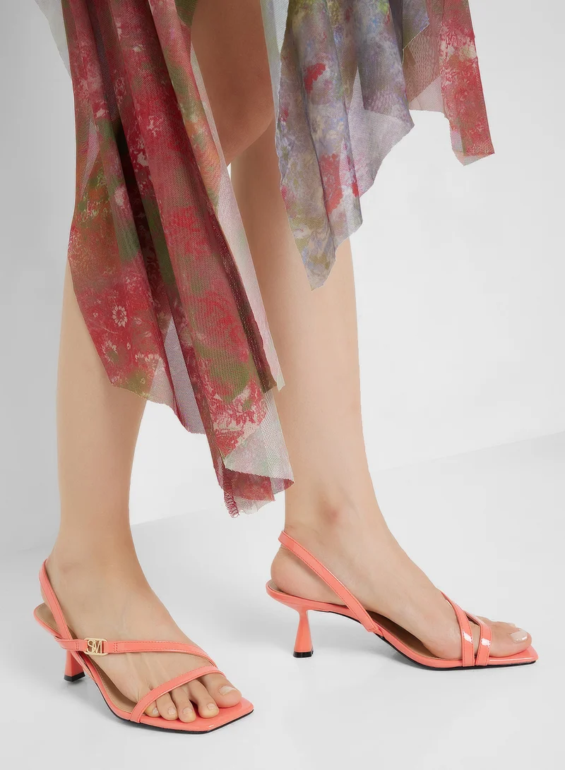 STEVE MADDEN Infuzer Ankle Strap Mid Heel Sandals