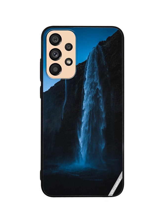 VR CREATIVE Protective Case Cover For Samsung Galaxy A73 5G Blue Waterfall Design Multicolour - Image 1