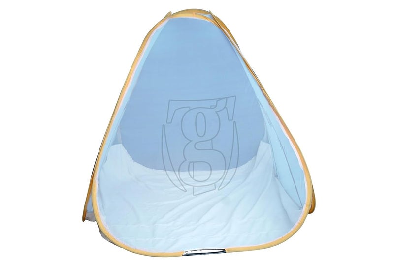 Gems Traders King Size Mosquito Net Premium Cream Light Blue - Image 2