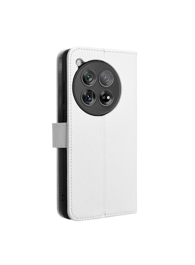 S-TOP Case For OnePlus 12 Diamond Texture Leather Phone Case - Image 3