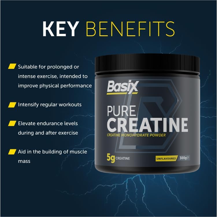 Basix Pure Creatine Unflavored 300 Gm - Image 4