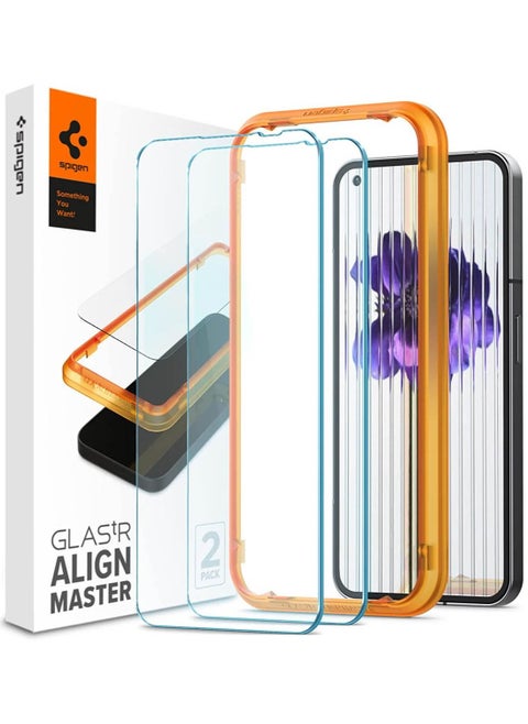 واقي شاشة زجاجي مقوى لهاتف Align Master Nothing Phone 1 من Glastr - عبوتان