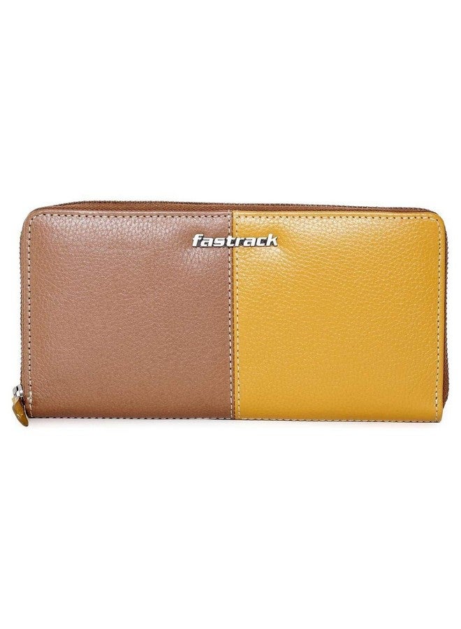 Fastrack Women's Leather Wallet (Brown) - Image 1